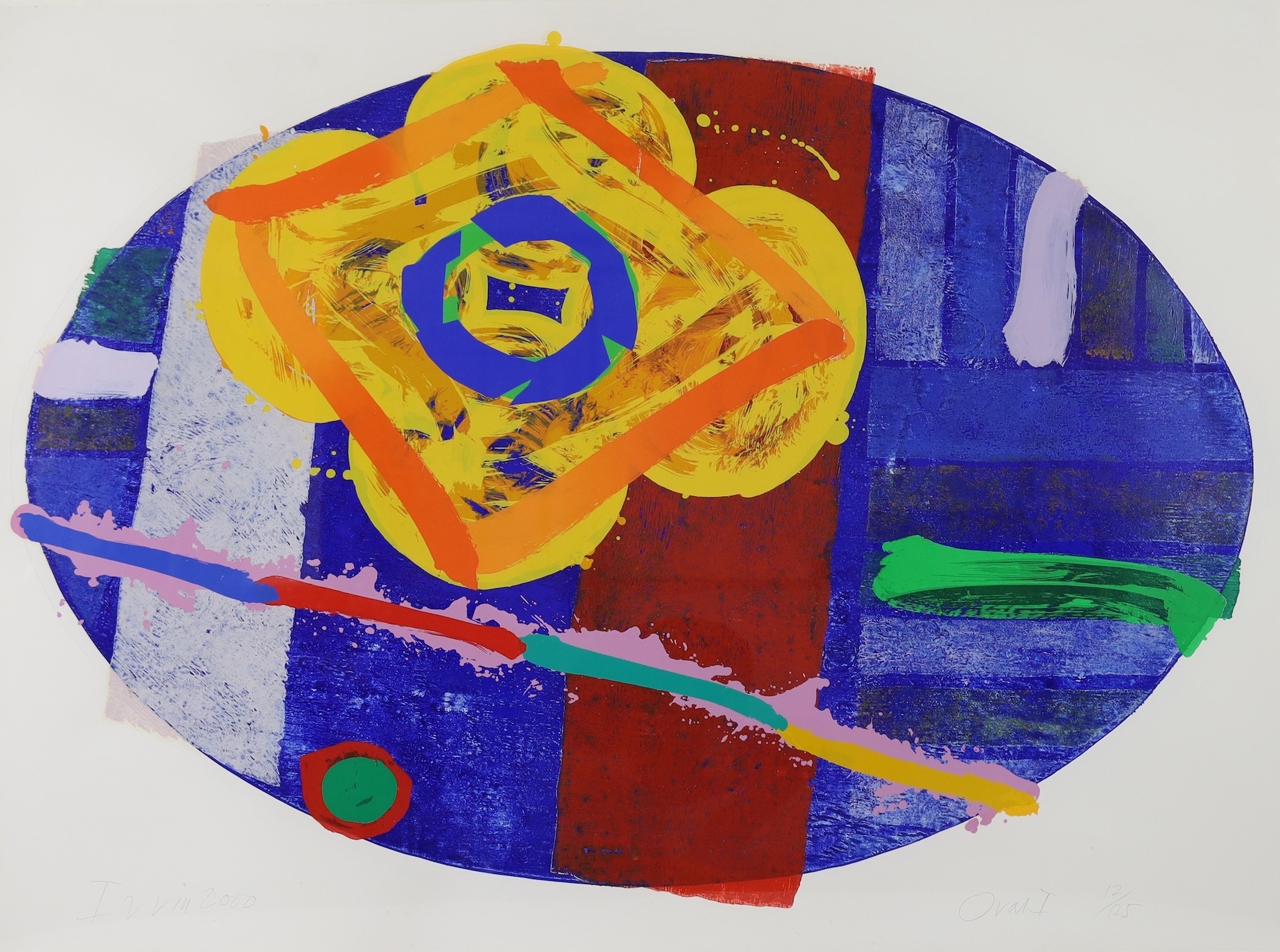 Albert Irvin OBE, RA (British 1922-2015), 'Oval I', screenprint, 115 x 158cm